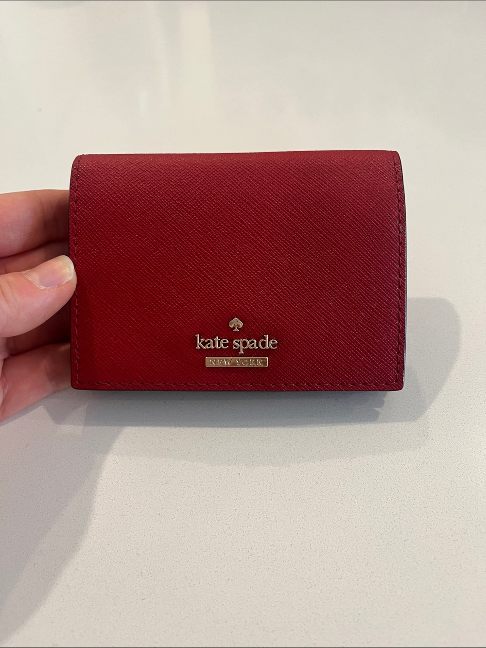 Red Kate Spade Compact Wallet